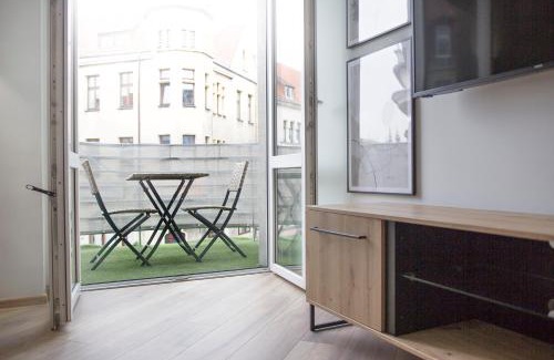 Gliwice Apartment | Family-Friendly Retreat with Panoramic Terrace, Steps from Square