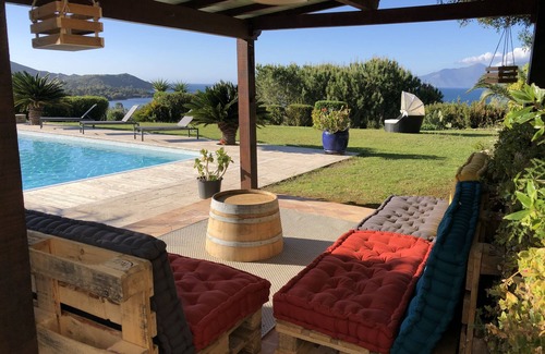 Saint-Florent Villa | Gulf of Saint-Florent Retreat: Ocean View & Heated Pool