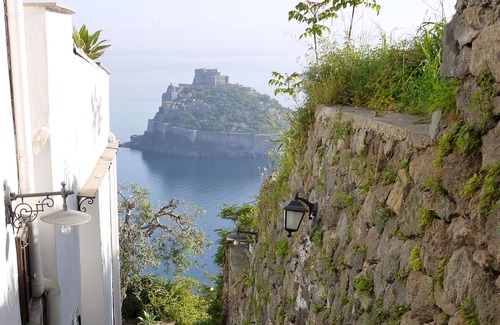 Ischia Porto Villa | Scenic Villa Retreat with Ocean View and Kitchen Access