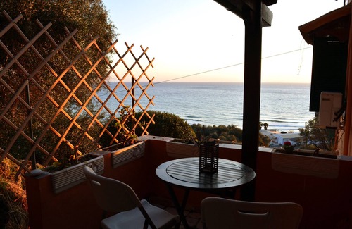 Sinarades Apartment | Spacious Papadatos Family Apt with Ocean View, Steps to Beach