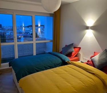 Pantin Apartment | Elegant Paris Pantin Apartment for 12 with Free WiFi