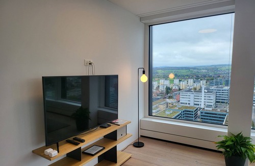Zug Apartment | Beautiful Park Tower City View Apartments with Kitchen Access