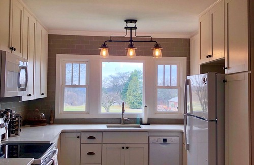 Ludington House | Tranquil Pastoral Farmhouse with Ocean Views and Spa