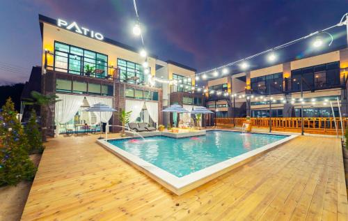 Gyeongju Apartment | Relaxing Patio Pool Villa with Ocean View & Private Pool