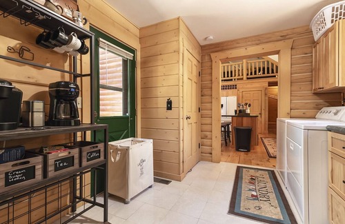 Arkdale Cabin | Serene Sand Valley Log Home with Lake and Ocean Views