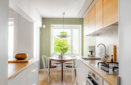 Punavuori Apartment | Serene 1BR Retreat in Design District with Kitchen Amenities