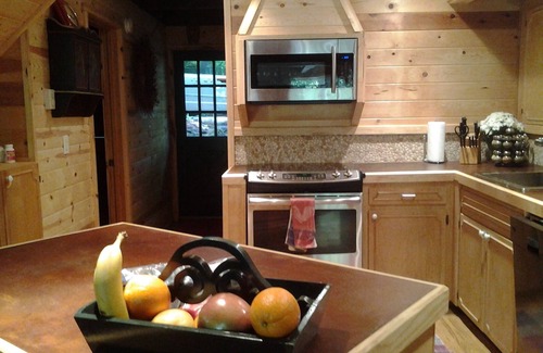 Rhododendron Ski Chalet | Eclectic Cabin Retreat with Hot Tub & Pet-Friendly Perks