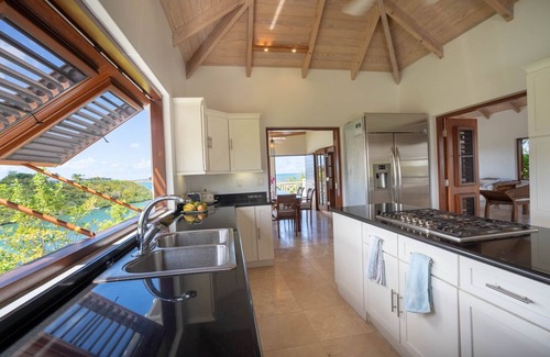 Willikies Villa | Serene Villa with Large Pool and Private Dock by the Sea