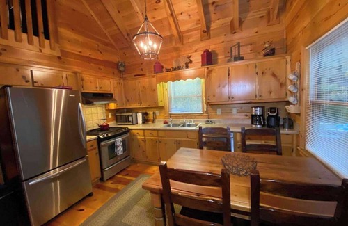 Cherry Log Cabin | Tranquil Retreat Near Blue Ridge with Spa & Family Perks