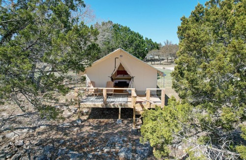 Boerne RV Rental | Unique Glamping Escape near Cascade Caverns for Families