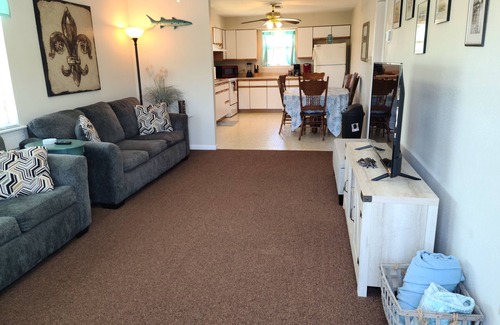 Shoreline Park House | Tranquil Waterfront Retreat with Private Dock & Pool