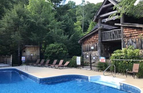 Wolf Laurel House | Cozy Peak Living Mountain Home with Pool and Fireplace