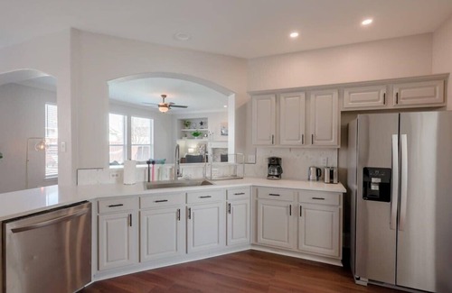 South Arlington House | Dreamy Pearl White Home with Private Pool & Theatre Escape