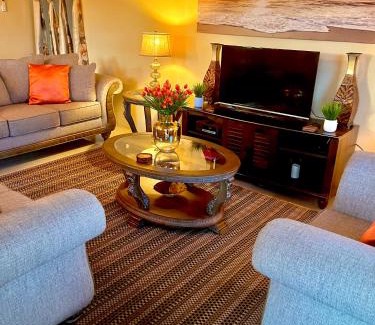 Tunapuna-Piarco Apartment | Highly Rated Pearls Place: Eco-Friendly & Family Amenities