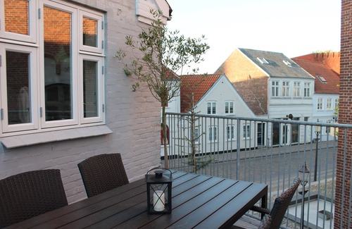 Ribe Apartment | Elegant Penthouse Steps from the Old Town Hall