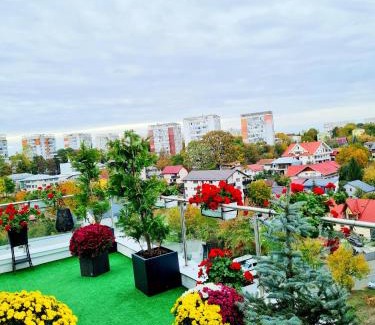 Iasi Apartment | Elegant Penthouse Aeroport Iasi with Ocean View & Pet-Friendly