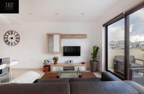 Tal-Ghoqod Apartment | Penthouse and BBQ Kitchen Island & Massive living by 360 Estates