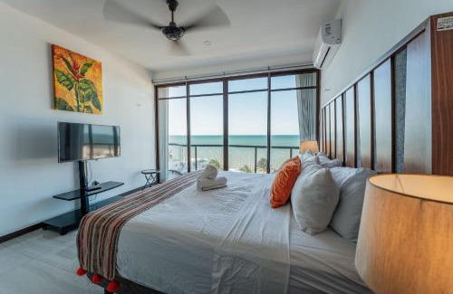 Chicxulub Puerto Apartment | Oceanfront Penthouse in Chicxulub with Hot Tub