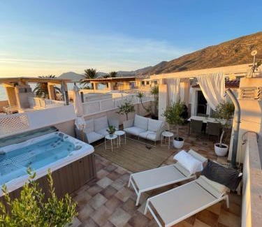 Casas de Tallante Apartment | Oceanfront Penthouse at La Azohia Beach with Hot Tub