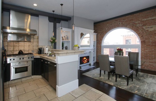 Rio Grande Condo | Stylish Penthouse Loft with Pool in Downtown Salt Lake City