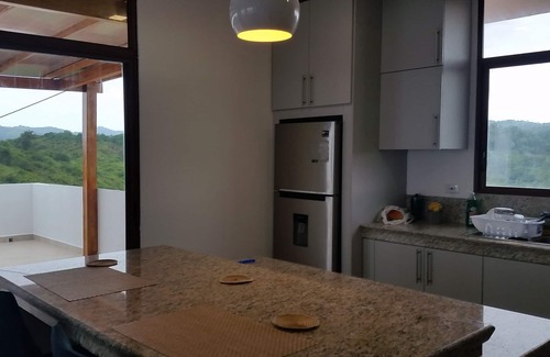 Comuna San Jose Condo | Scenic Penthouse Retreat with Pool in Las Nunez