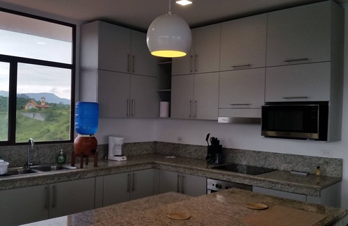Comuna San Jose Condo | Scenic Penthouse Retreat with Pool in Las Nunez