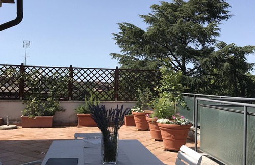 Camilluccia Apartment | Panoramic Terrace Penthouse with Spa and Breakfast Included