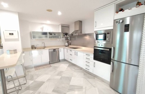Rota Condo | Oceanfront Penthouse with Terrace & Top-Rated Amenities