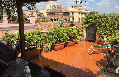 Trastevere Apartment | Elegant Penthouse with Private Terrace in Historic Trastevere