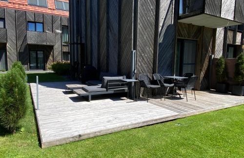 Neringa Apartment | Inviting Pervalka Apartments with Spacious Terrace Awaits
