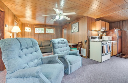 Alger Cabin | Welcoming Alger Cabin - Pet-Friendly Retreat by the River!