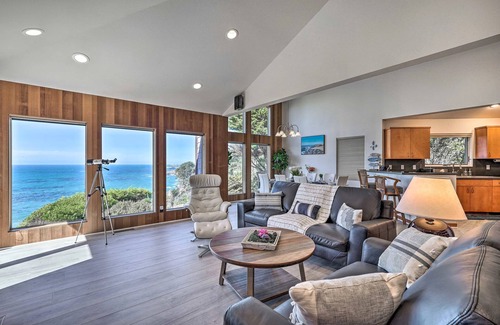 Gualala House | Pet-Friendly Oceanfront Retreat with Hot Tub & Ocean Views