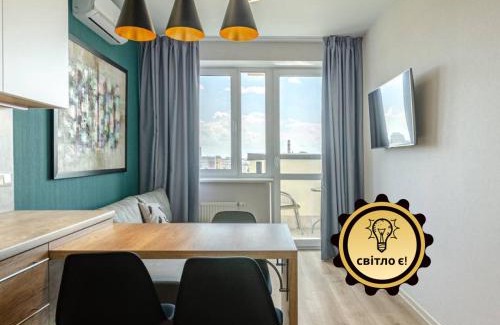 Solomjanskyj Apartment | Cozy 525 Apartment in Residential Complex with Family Amenities