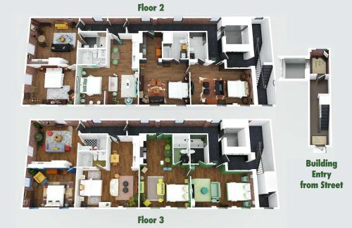Covington Apartment | Discover Eight Unique Rooms at Pickle Factory Retreat