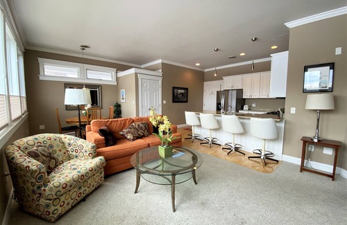 St Ignace Condo | Enjoy Pier Harbor Condo #1 in Downtown St. Ignace