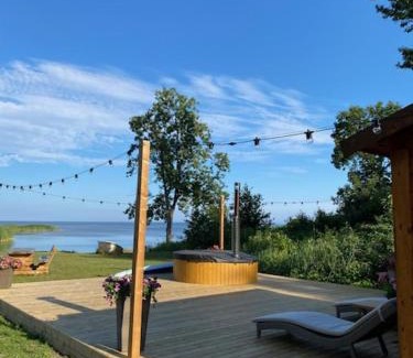 Saaremaa Ski Chalet | Relaxing Pihla Rannamaja with Sauna and Hot Tub Access