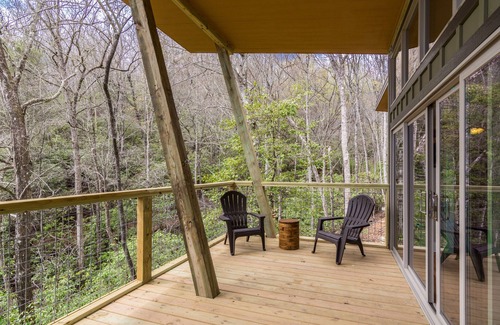 Pisgah Forest Cabin | Experience Pilot Cove Studio Cabin: Nature & Modern Comfort