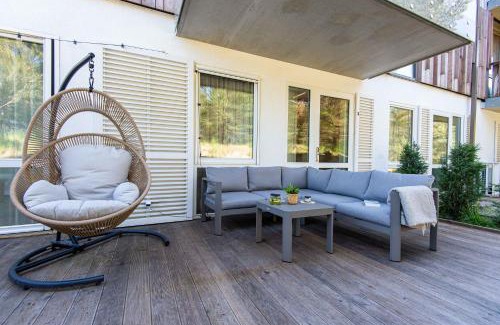 Nida Apartment | Spacious Pinecone Terrace: 2-Bedroom Apartment in Nida