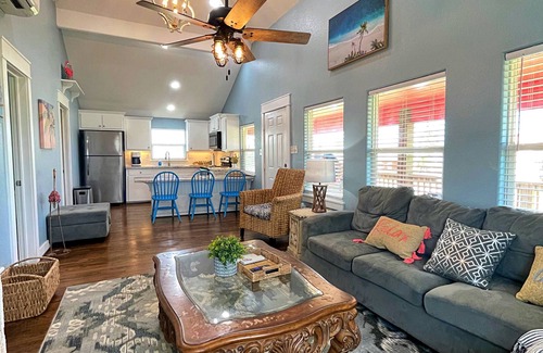 Surfside Beach House | Relax at Pink Flamingo: Pet-Friendly Retreat with Spa & Breakfast