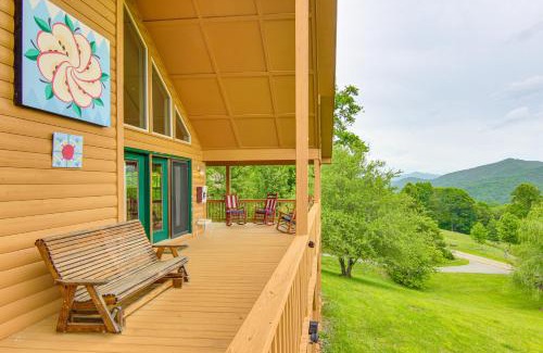 Burnsville House | Scenic Burnsville Cabin with Wraparound Deck & Mountain Views