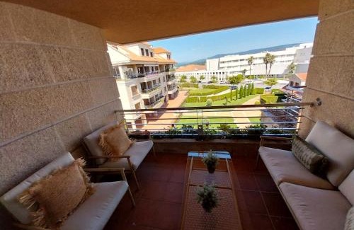 O Grove Apartment | Cozy Duplex Retreat at Isla de la Toja with Ocean Views
