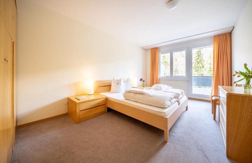 Vulpera Apartment | Bright Apartment with Large Balcony Near Scuol Attractions