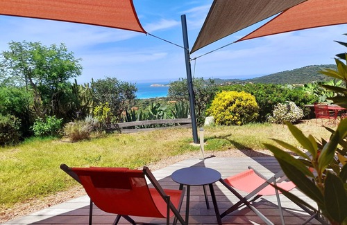 Cargese House | Oceanfront Escape: Plage du Péro with Private Garden & Jacuzzi