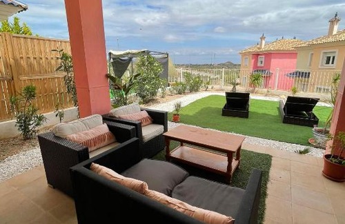 Caserio Los Tarquinos Apartment | Garden Retreat: Pet-Friendly Oasis Near Murcia and the Sea