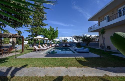 Platanes Villa | Oceanfront Retreat: Platanias Villa Spyros with Pool