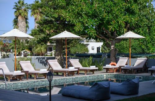 Platanes Villa | Oceanfront Retreat: Platanias Villa Spyros with Pool