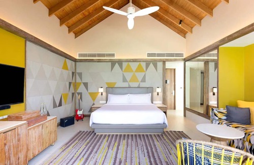 Farukolhufushi Island Hotel | Exclusive Overwater Pool Villa at Hard Rock with Lagoon Access