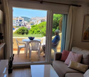 Calella de Palafrugell Apartment | Oceanfront Playa Canadell MAR P with Scenic Terrace Escape