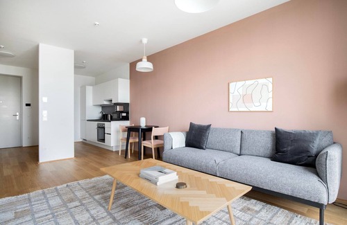 Donaustadt Apartment | Delightful Donaustadt 1BR with Playground & Gym Access