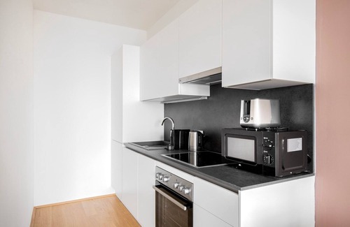 Donaustadt Apartment | Delightful Donaustadt 1BR with Playground & Gym Access